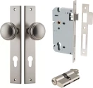 Paddington Knob - Rectangular Entrance Set - Key / Key - SN