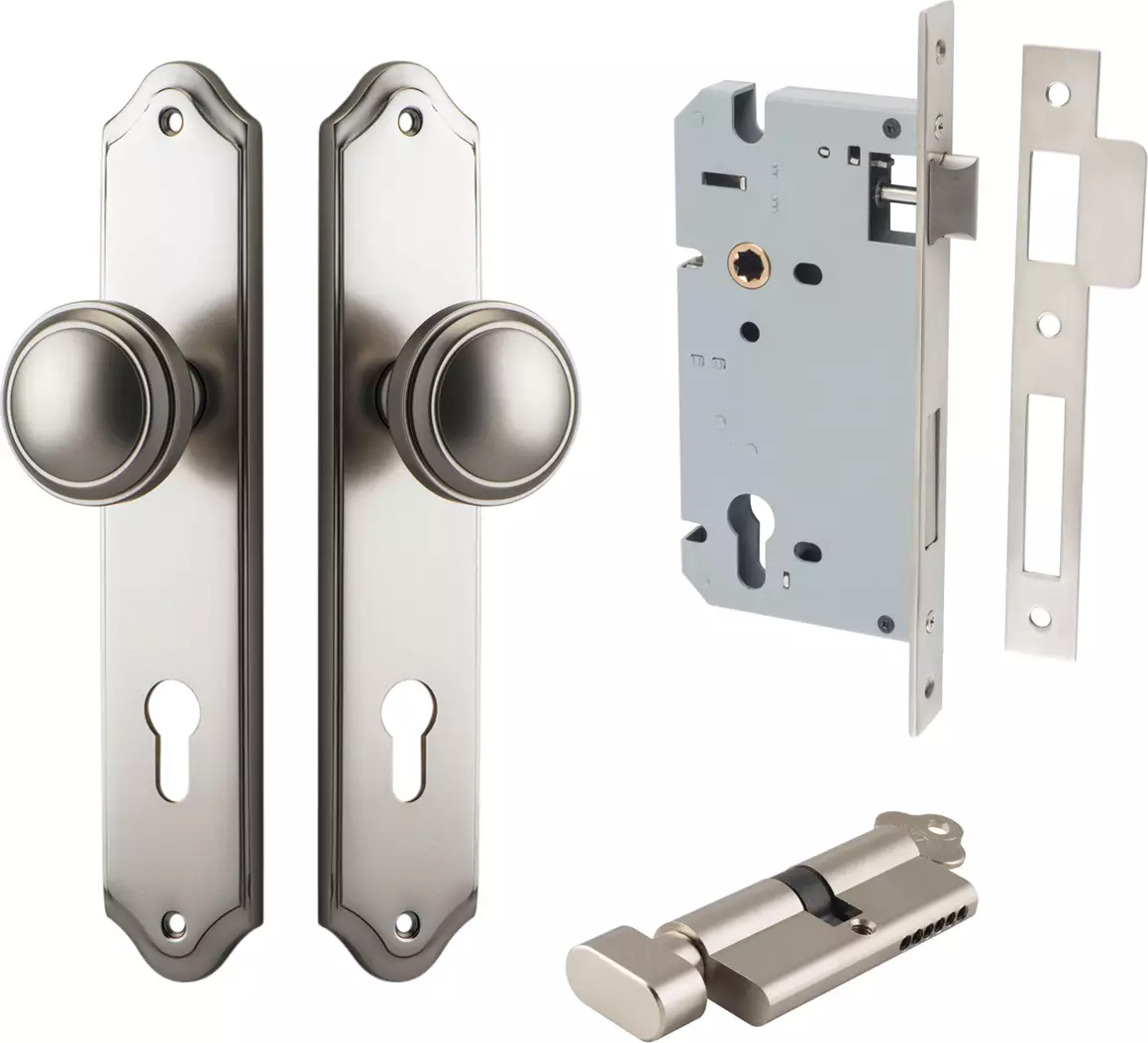 Paddington Knob - Shouldered Entrance Set - Key / Turn - SN