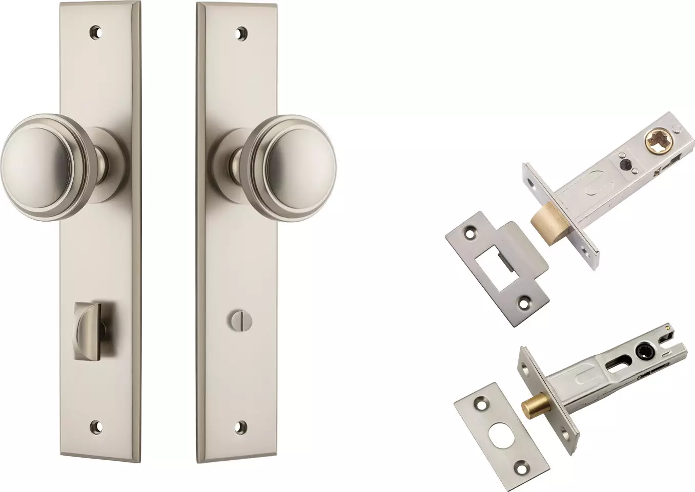 Paddington Knob - Chamfered Privacy Set - SN