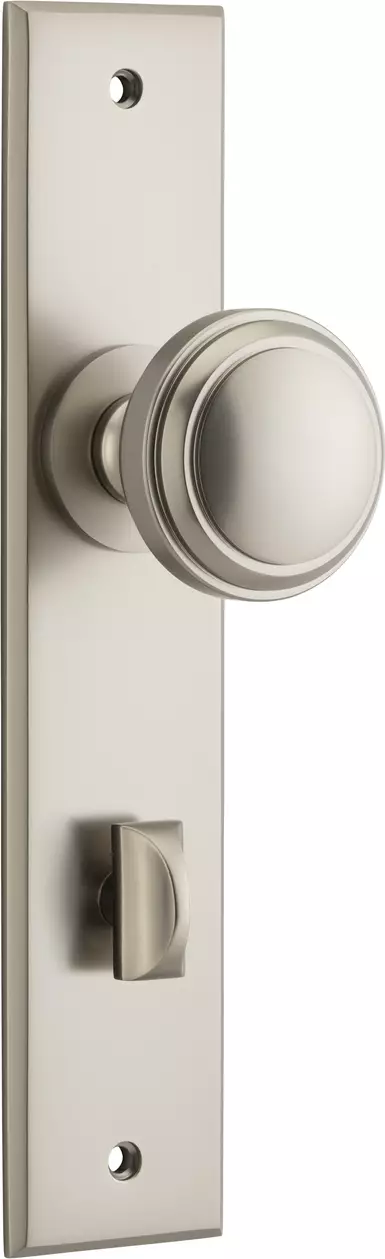 Paddington Knob - Chamfered Privacy Handles - SN