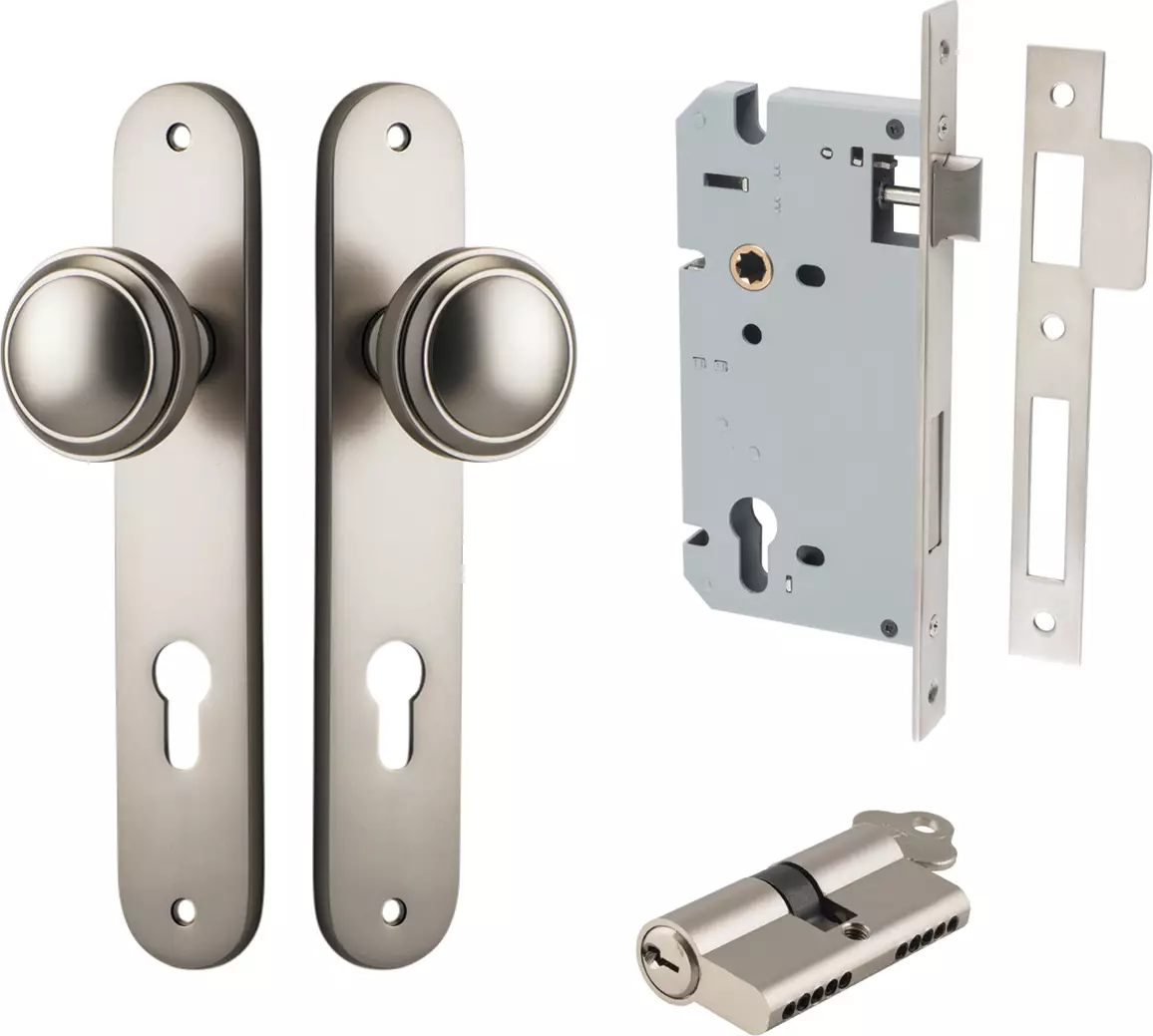 Paddington Knob - Oval Entrance Set - Key / Key - SN