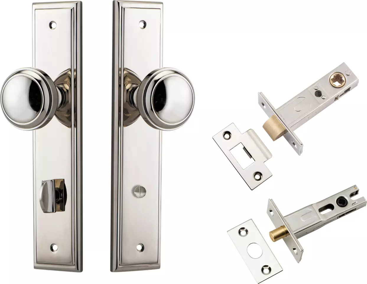 Paddington Knob - Stepped Privacy Set - PN