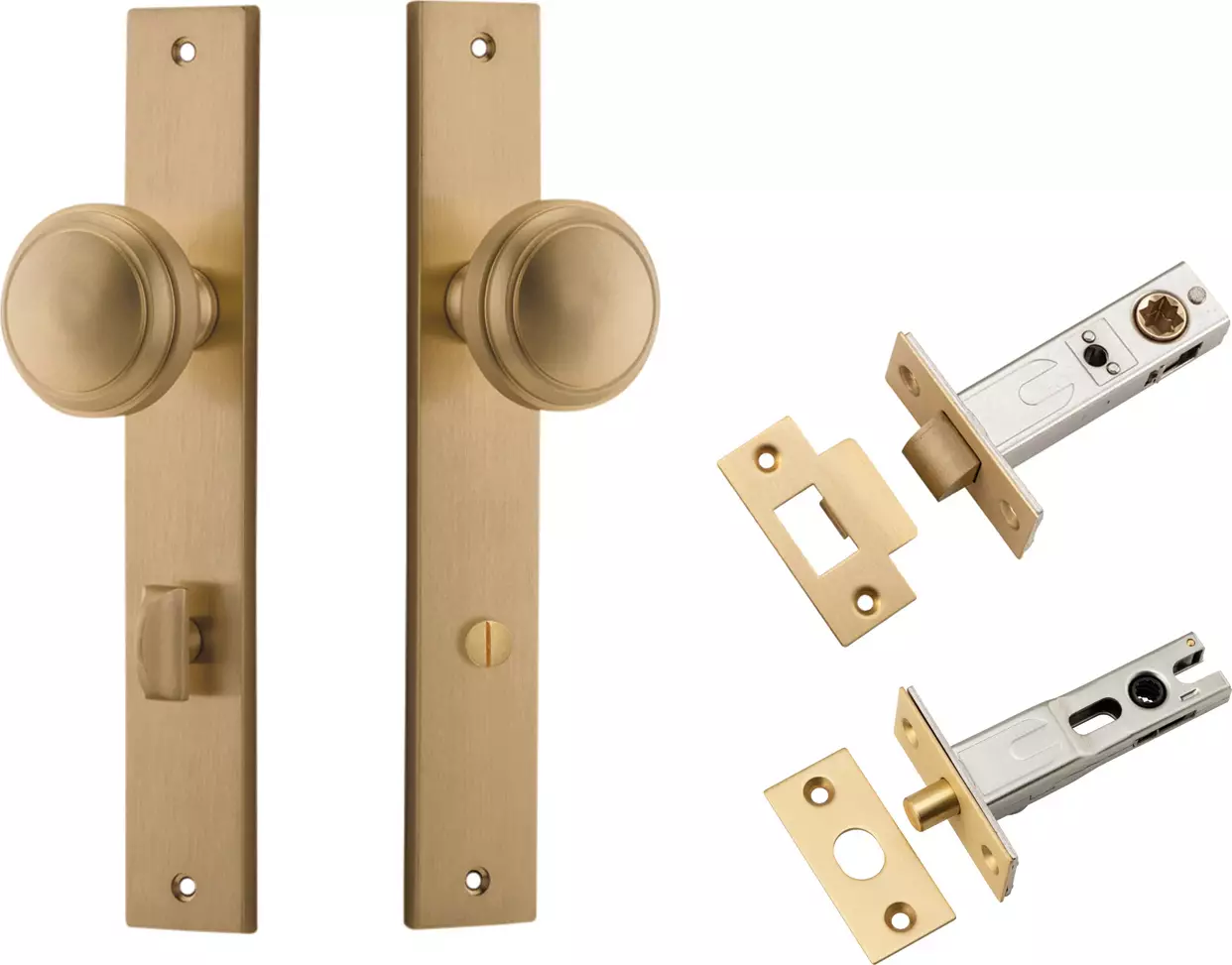 Paddington Knob - Rectangular Privacy Set - BB