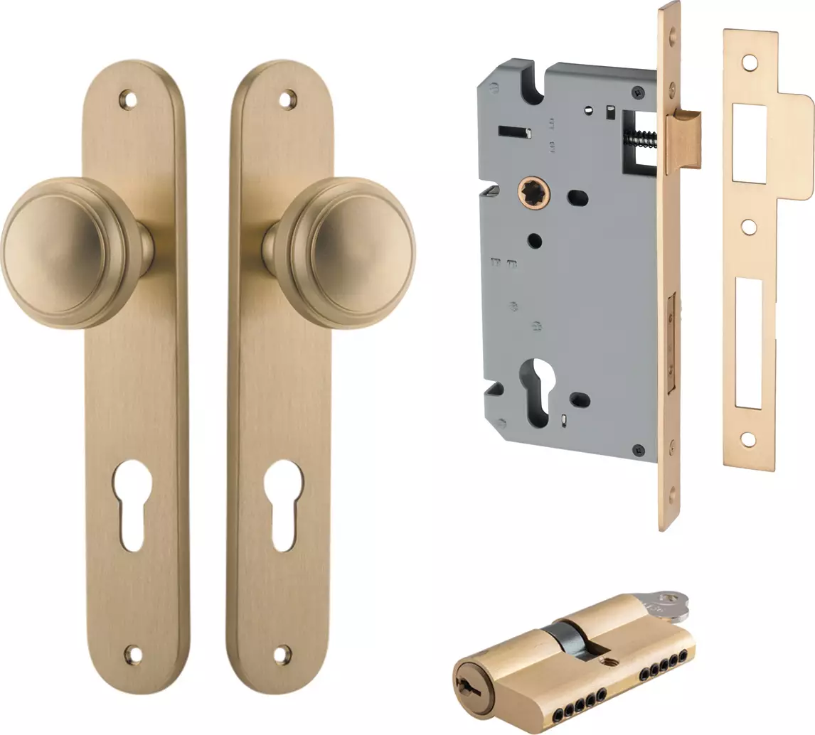 Paddington Knob - Oval Entrance Set - Key / Key - BB