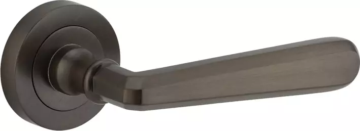 Copenhagen Lever - Round Rose Handle Set - SB