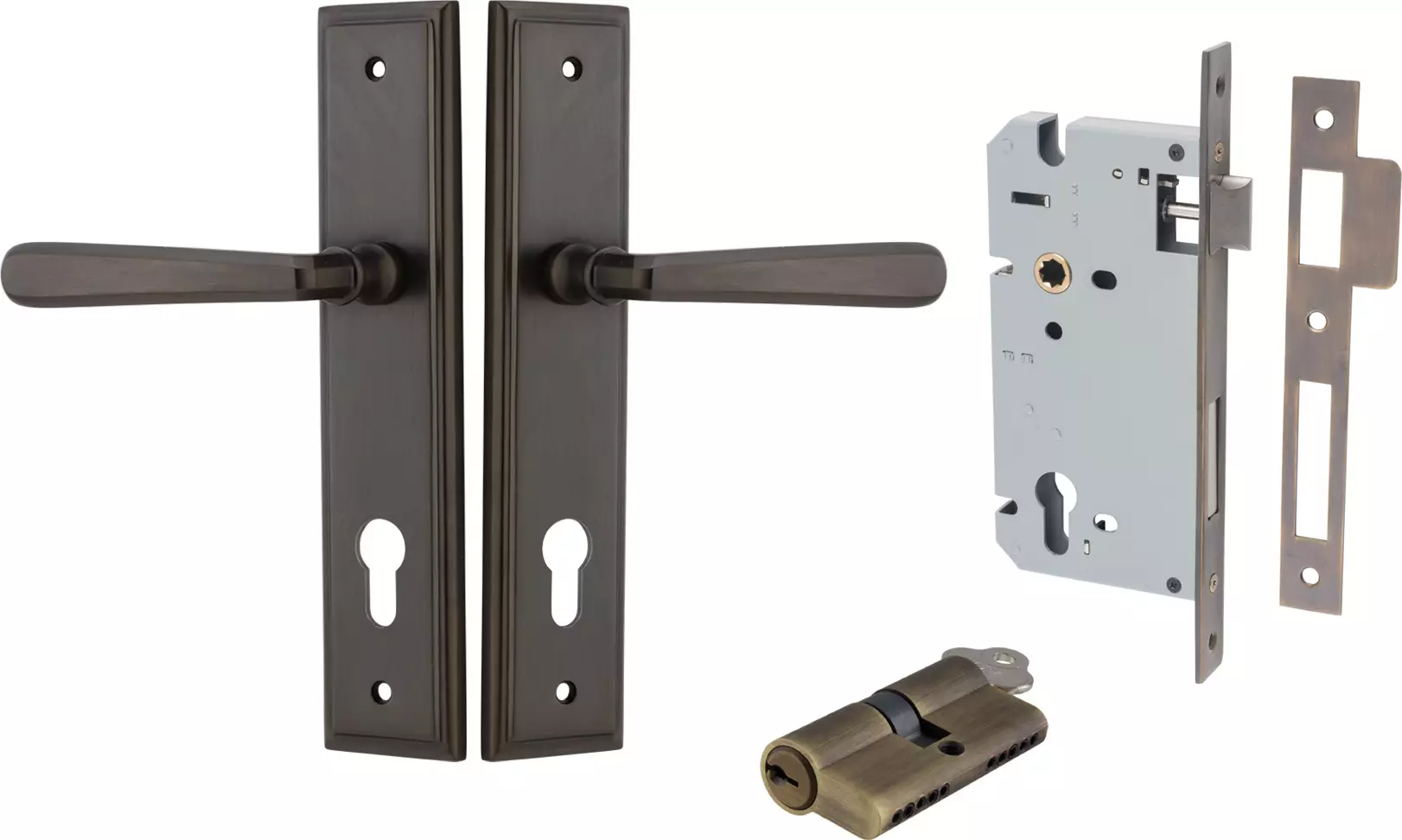 Copenhagen Lever - Stepped Entrance Set - Key / Key - SB