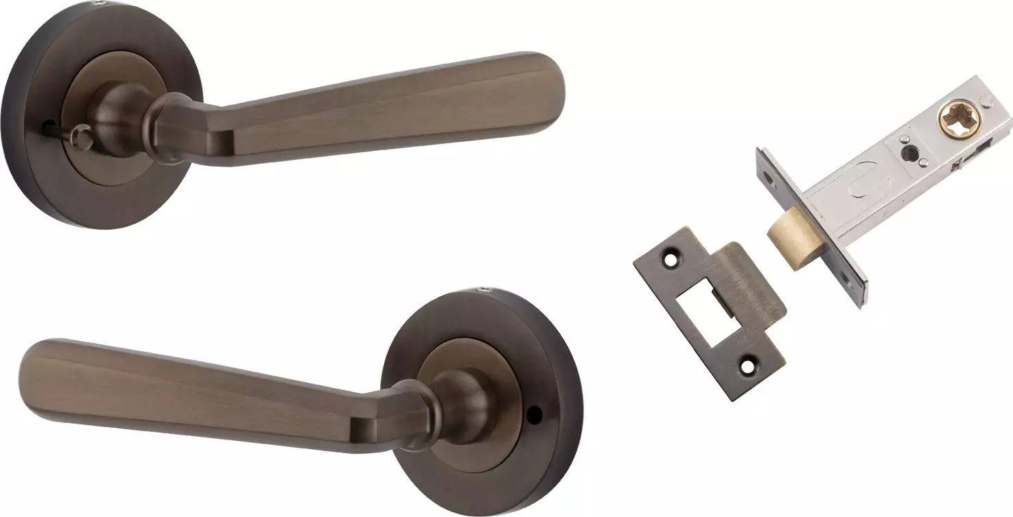 Copenhagen Lever - Round Rose Integrated Privacy Set - SB