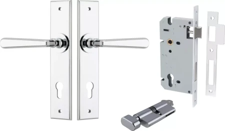Copenhagen Lever - Chamfered Entrance Set - Key / Turn - CP