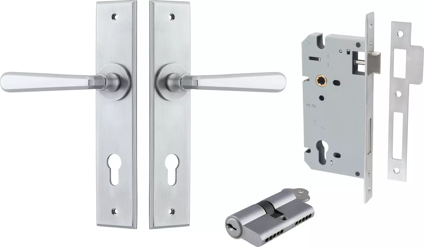 Copenhagen Lever - Chamfered Entrance Set - Key / Key - SC