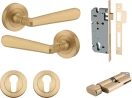 Copenhagen Lever - Round Rose Entrance Set - Key / Turn - BB