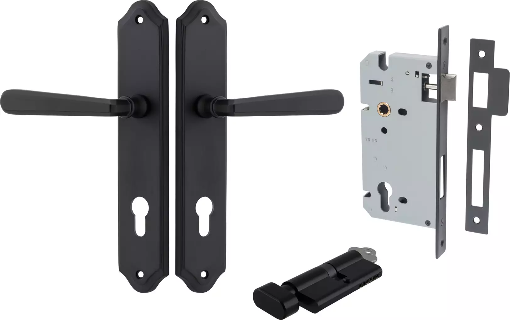 Copenhagen Lever - Shouldered Entrance Set - Key / Turn - MB