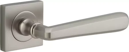 Copenhagen Lever - Square Rose Handle Set - SN