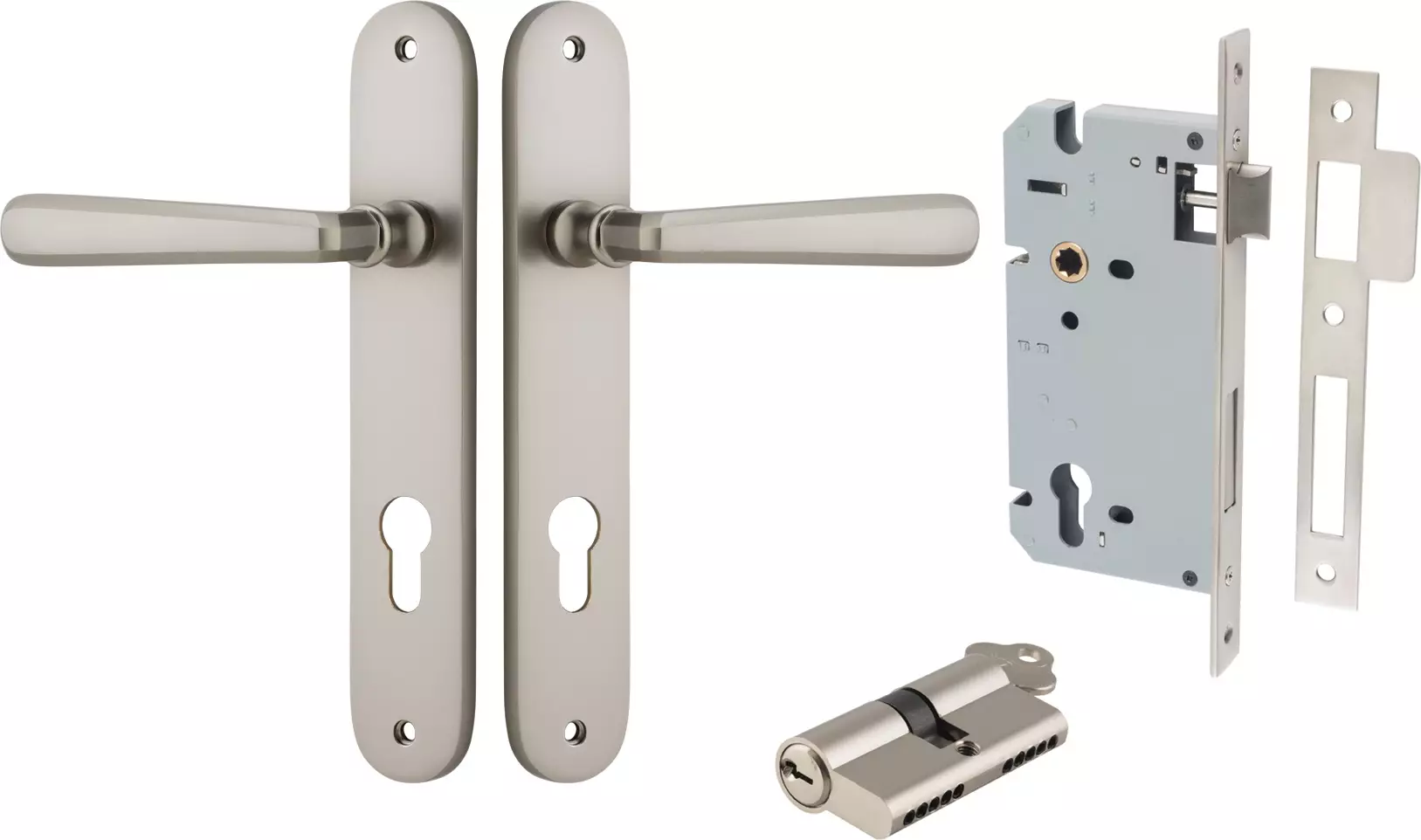 Copenhagen Lever - Oval Entrance Set - Key / Key - SN