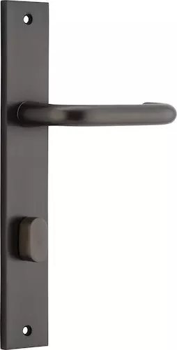 Oslo Lever - Rectangular Privacy Handles - SB