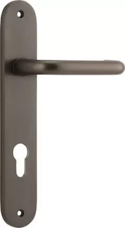 Oslo Lever - Oval Euro Pair - SB