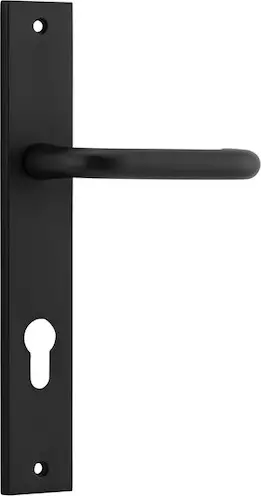 Oslo Lever - Rectangular Euro Pair - MB