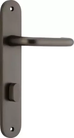 Oslo Lever - Oval Privacy Handles - SB