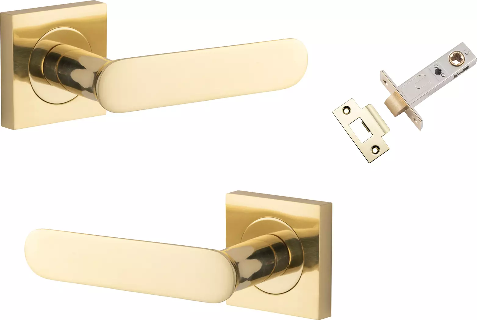 Bronte Lever - Square Rose Passage Set - PB