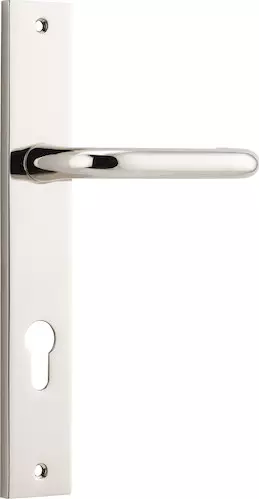 Oslo Lever - Rectangular Euro Pair - PN