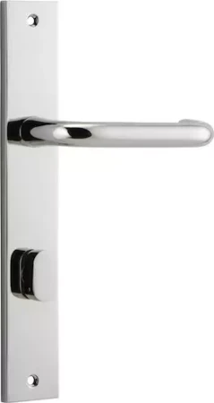 Oslo Lever - Rectangular Privacy Handles - PN