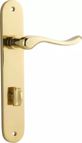 Stirling Lever - Oval Privacy Handles - PB