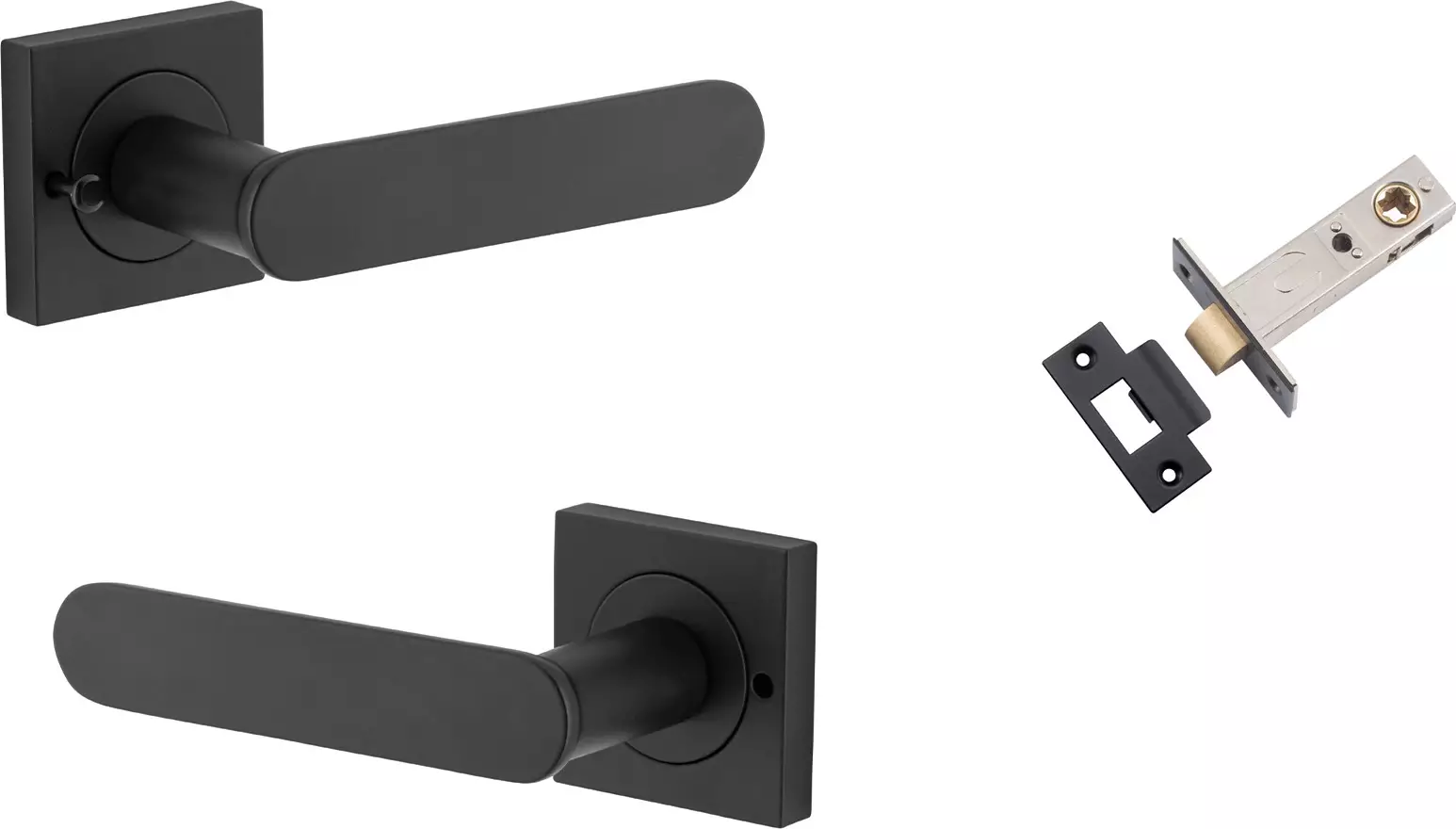 Bronte Lever - Square Rose Integrated Privacy Set - MB