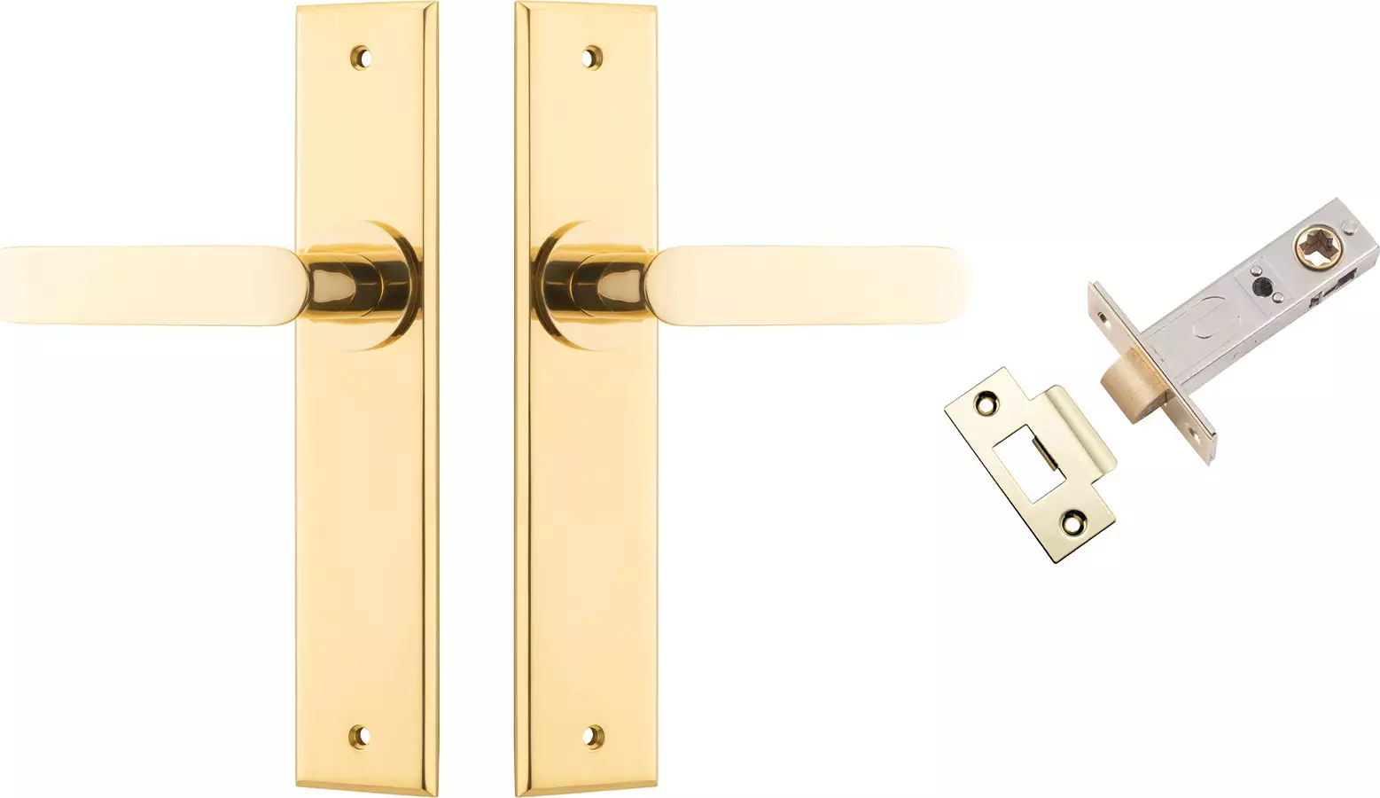 Bronte Lever - Chamfered Passage Set - PB