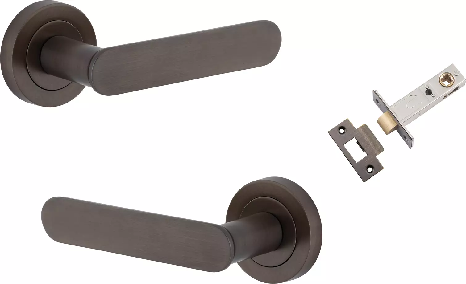 Bronte Lever - Round Rose Passage Set - SB