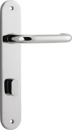 Oslo Lever - Oval Privacy Handles - PN