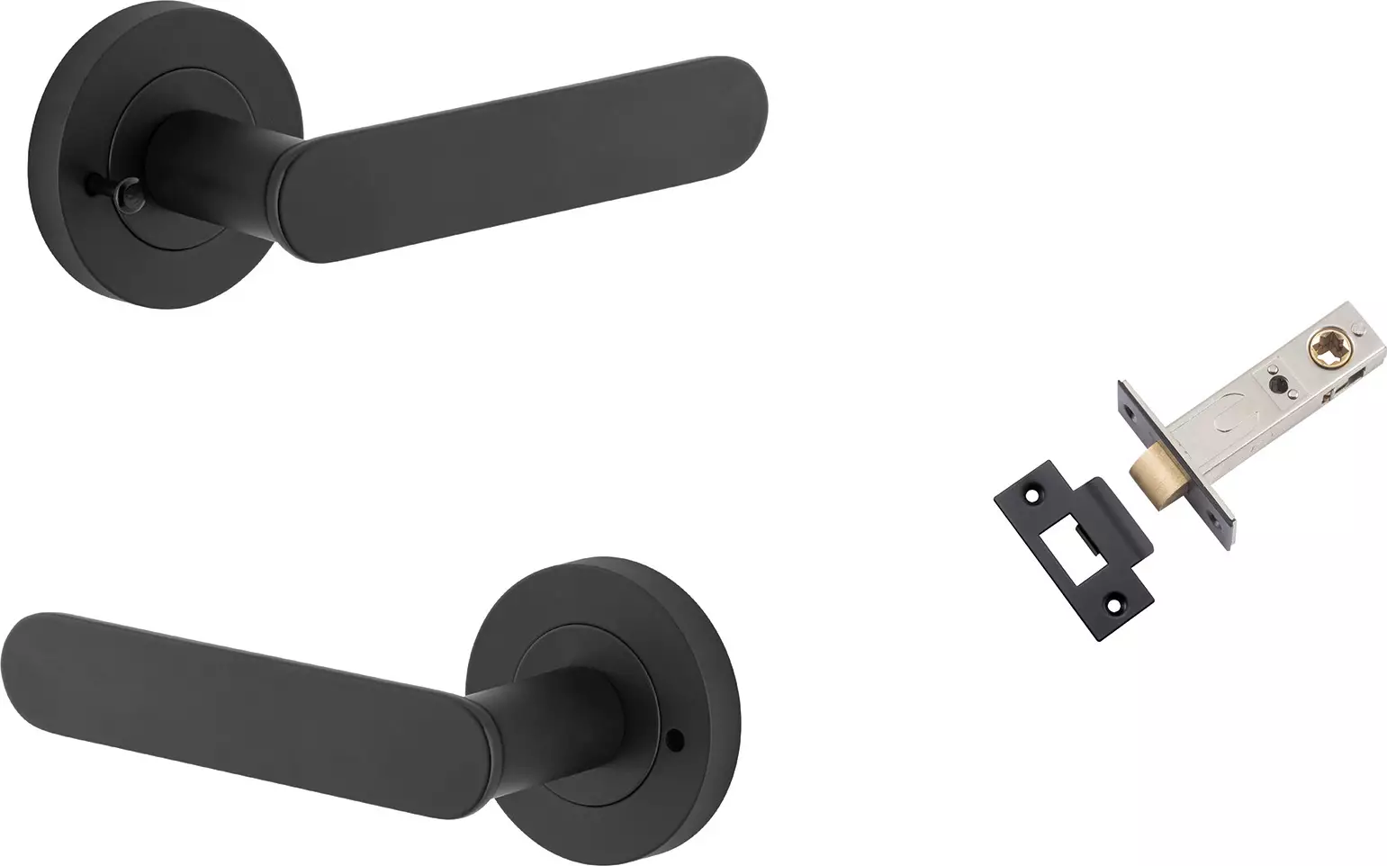 Bronte Lever - Round Rose Integrated Privacy Set - MB