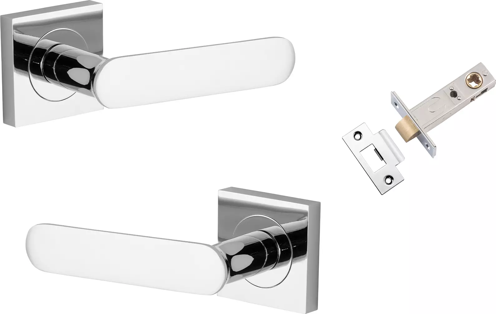 Bronte Lever - Square Rose Passage Set - CP