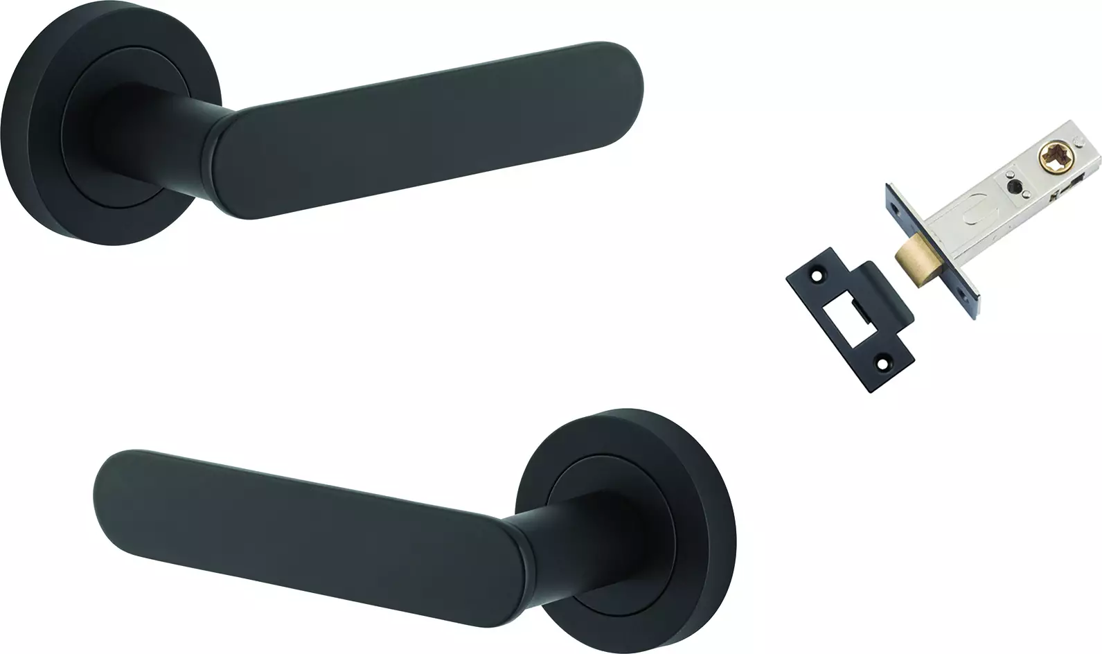 Bronte Lever - Round Rose Passage Set - MB