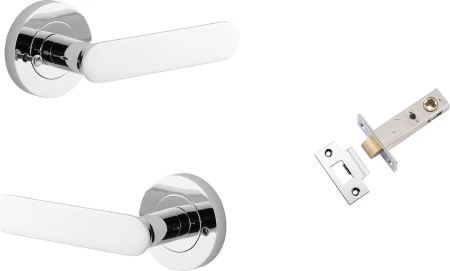 Bronte Lever - Round Rose Integrated Privacy Set - CP