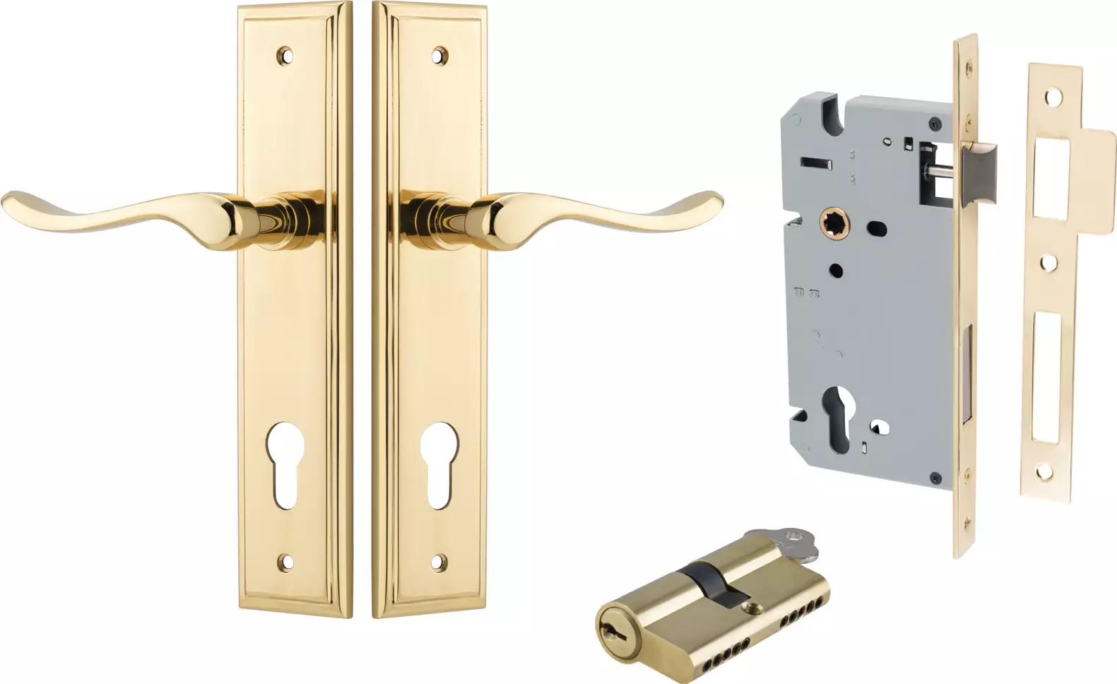 Stirling Lever - Stepped Entrance Set - Key / Key - PB