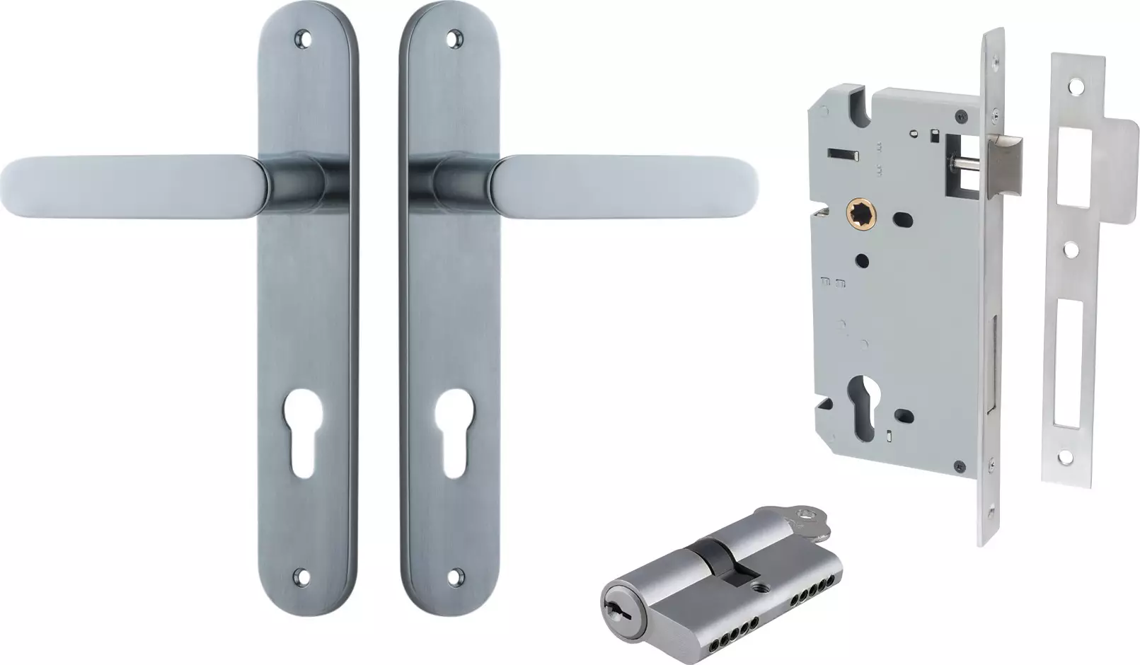 Bronte Lever - Oval Entrance Set - Key / Key - SC