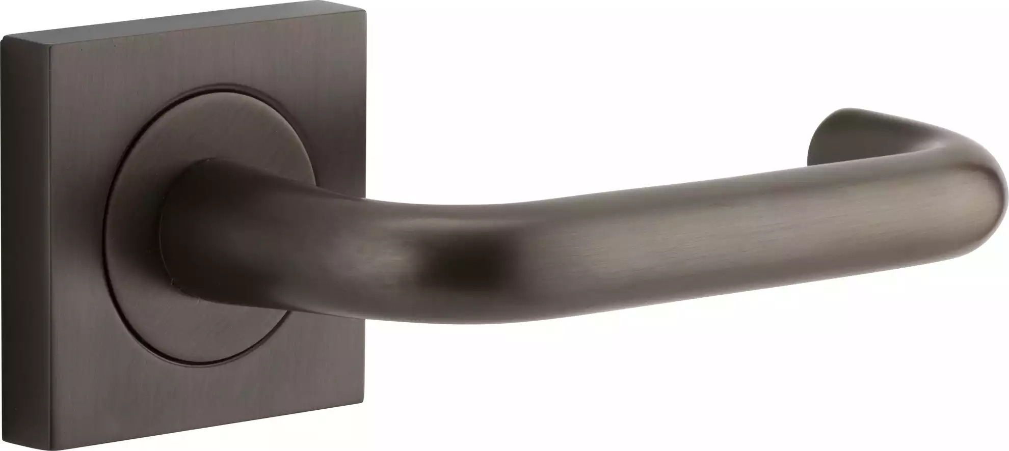 Oslo Lever - Square Rose Handle Set - SB