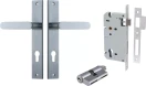 Bronte Lever - Rectangular Entrance Set - Key / Key - SC