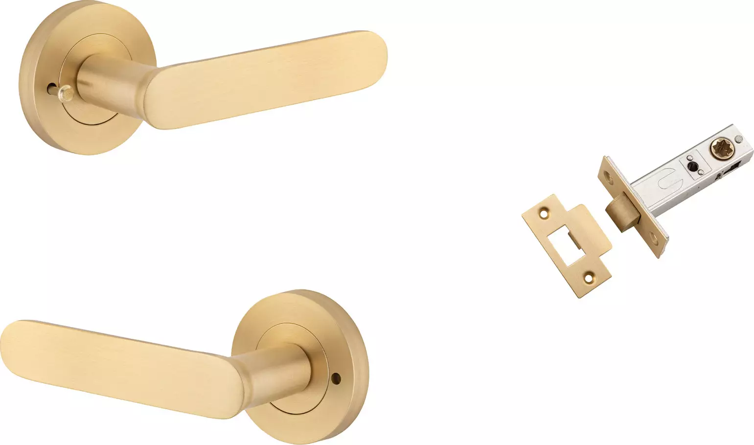 Bronte Lever - Round Rose Integrated Privacy Set - BB