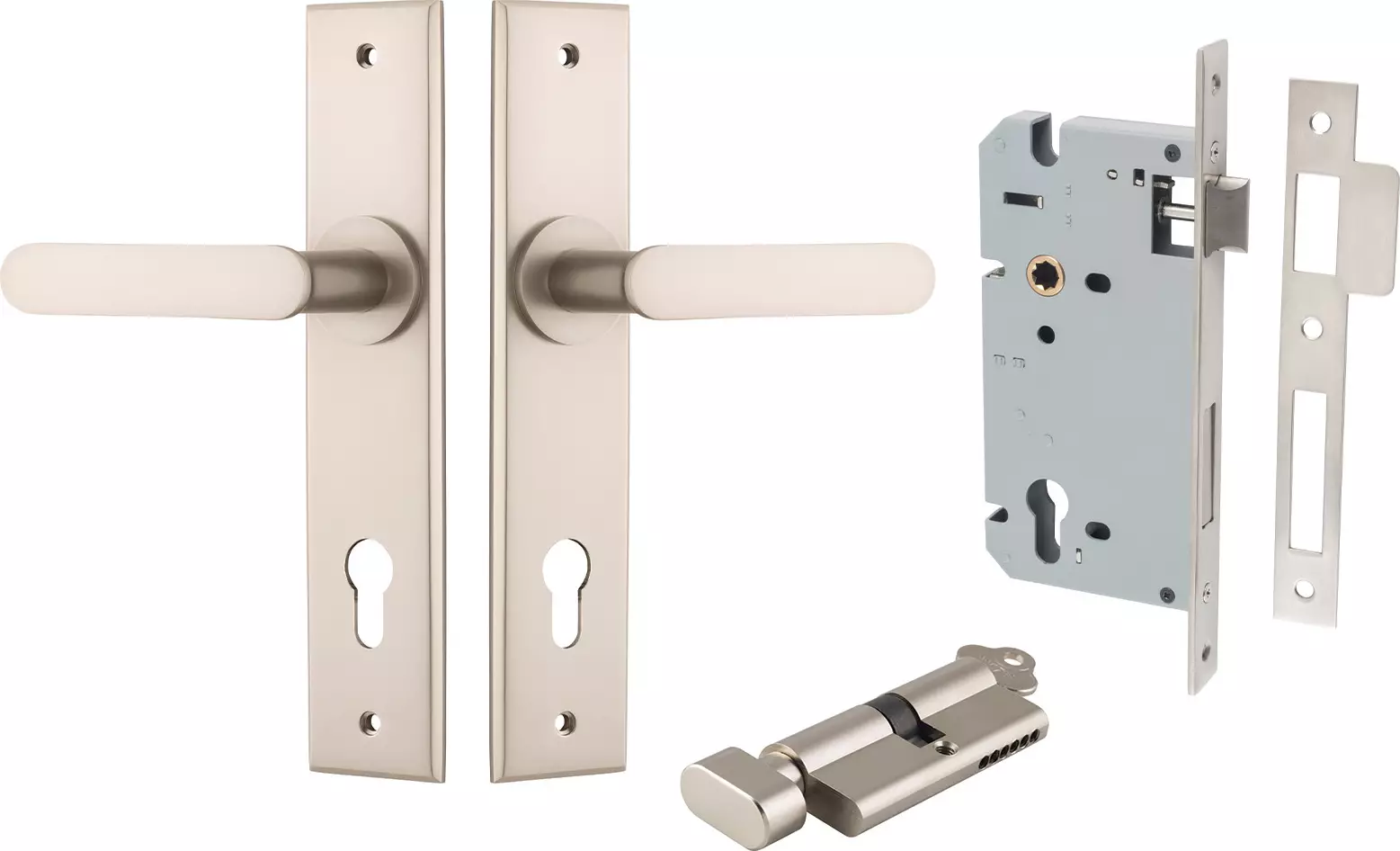 Bronte Lever - Chamfered Entrance Set - Key / Turn - SN