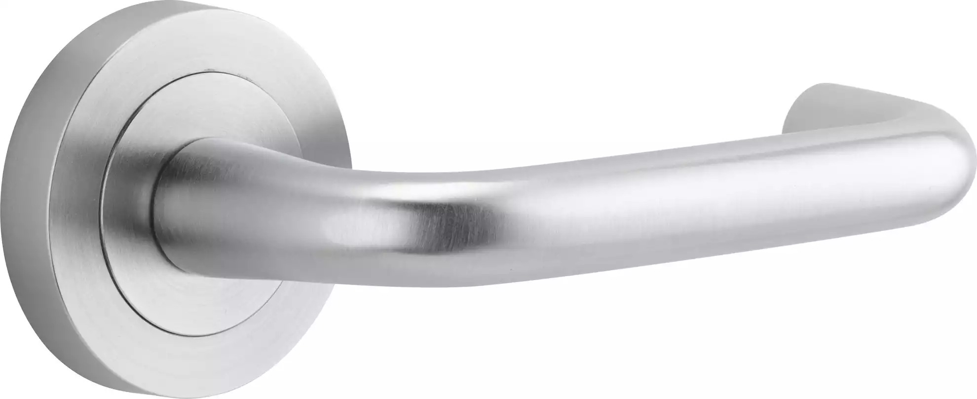 Oslo Lever - Round Rose Handle Set - SC