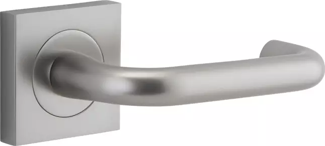 Oslo Lever - Square Rose Handle Set - SN