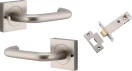 Oslo Lever - Square Rose Integrated Privacy Set - SN
