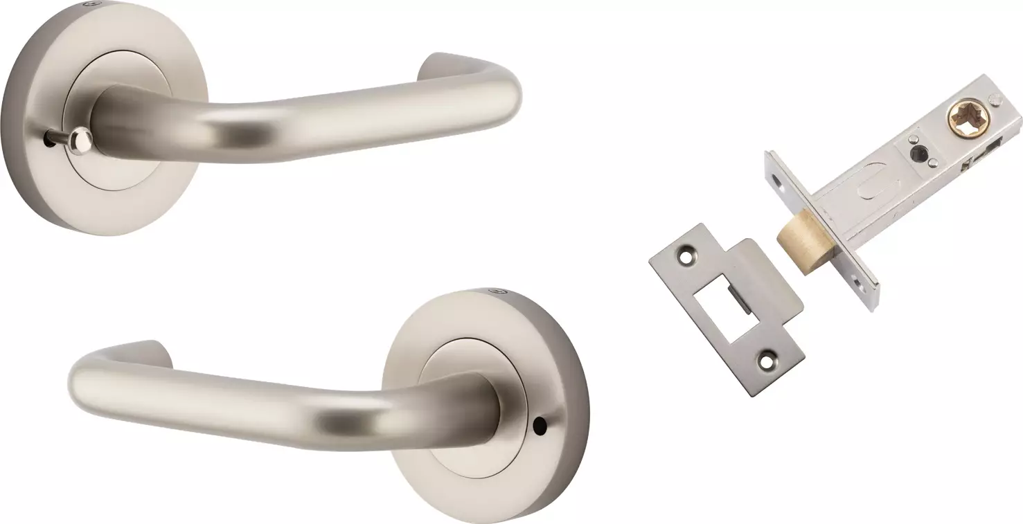 Oslo Lever - Round Rose Integrated Privacy Set - SN