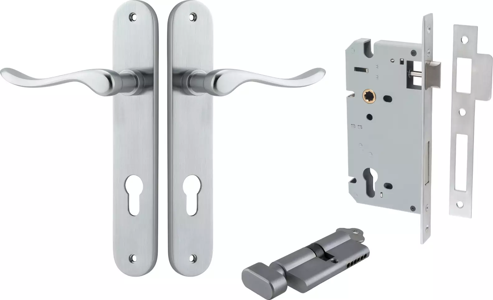 Stirling Lever - Oval Entrance Set - Key / Turn - SC