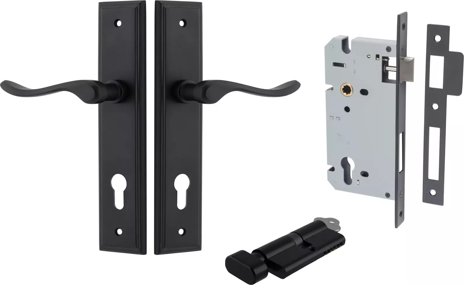 Stirling Lever - Stepped Entrance Set - Key / Turn - MB