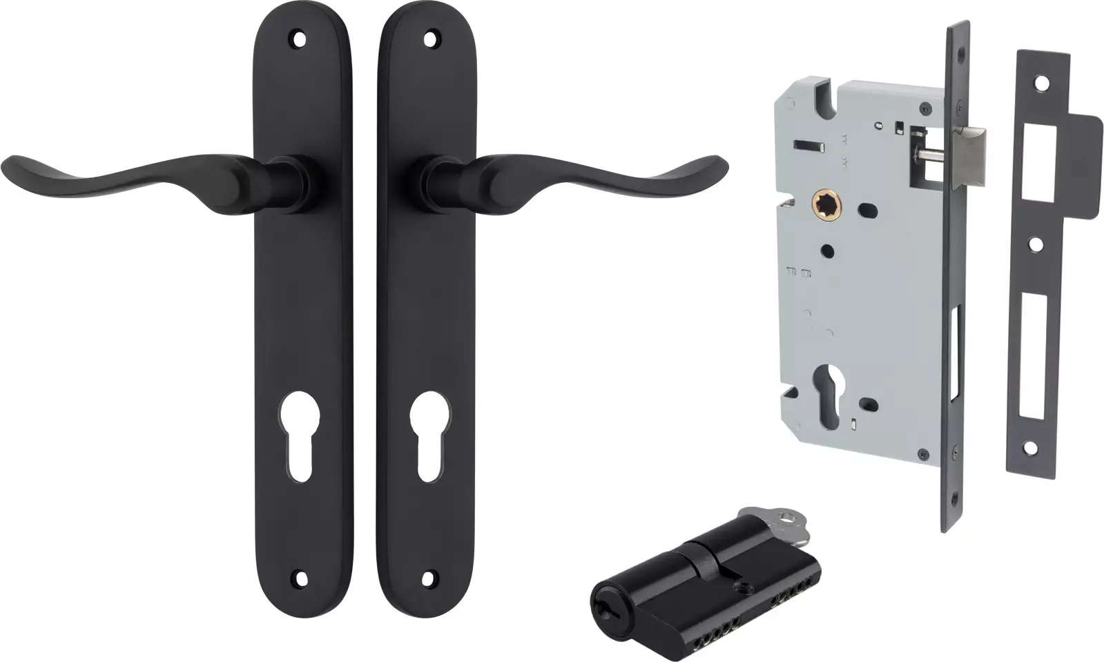 Stirling Lever - Oval Entrance Set - Key / Key - MB