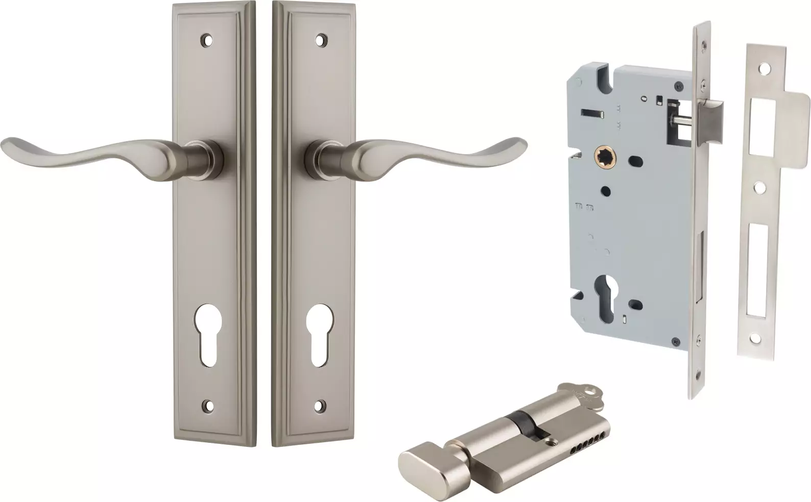 Stirling Lever - Stepped Entrance Set - Key / Turn - SN