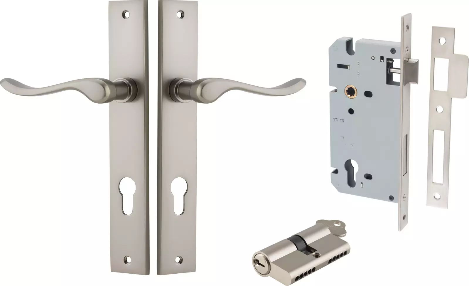 Stirling Lever - Rectangular Entrance Set - Key / Key - SN