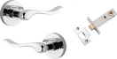 Stirling Lever - Round Rose Integrated Privacy Set - CP