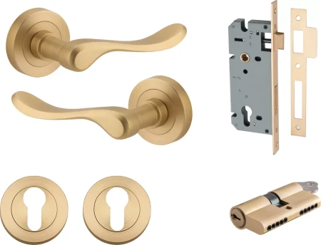 Stirling Lever - Round Rose Entrance Set - Key / Key - BB